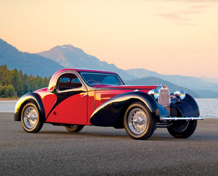 1937 Bugatti Type 57 S Atalante Coupe Side View
