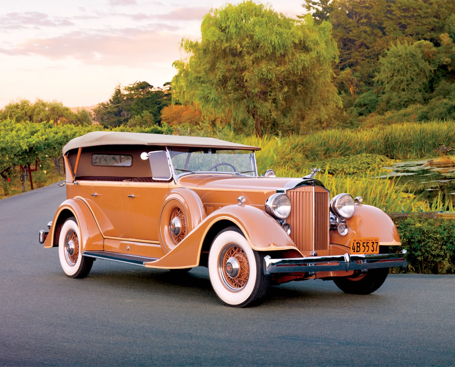 1934 Packard Touring Super Eight Side View